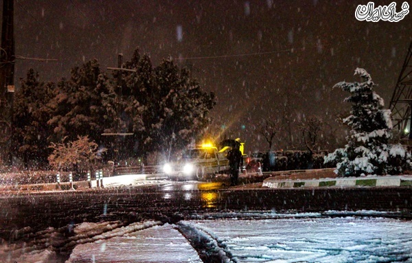 عکس/ بارش برف در تهران