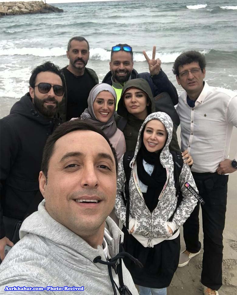 سلفی بازیگران ایرانی و لبنانی در کنار دریا! + عکس