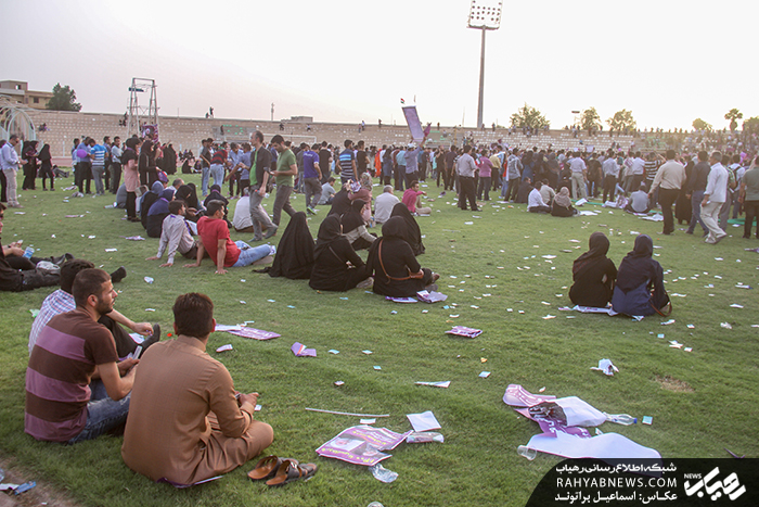 استقبال سرد خوزستانی ها از روحانی +تصاویر
