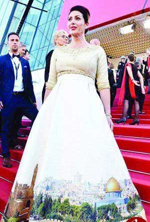 لباس جنجالی وزیر صهیونیست در مراسم کن+ عکس
