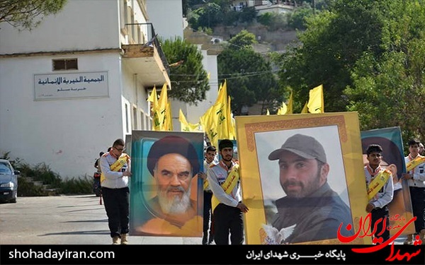 عکس/ تشییع پیکر شهید مدافع حرم در جنوب لبنان