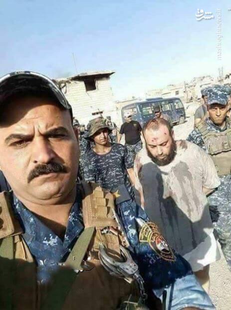 سلفی نظامی عراقی با فرمانده داعشی+عکس