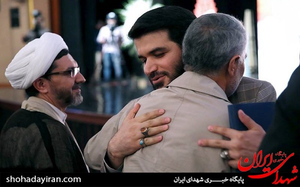 میثم مطیعی در آغوش سردار سلیمانی+عکس