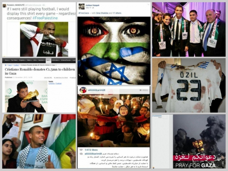 توپ‌هایی که وارد دروازه رژیم صهیونیستی شد/ حمایت فوتبالیست‌های نامی از غزه و فلسطین