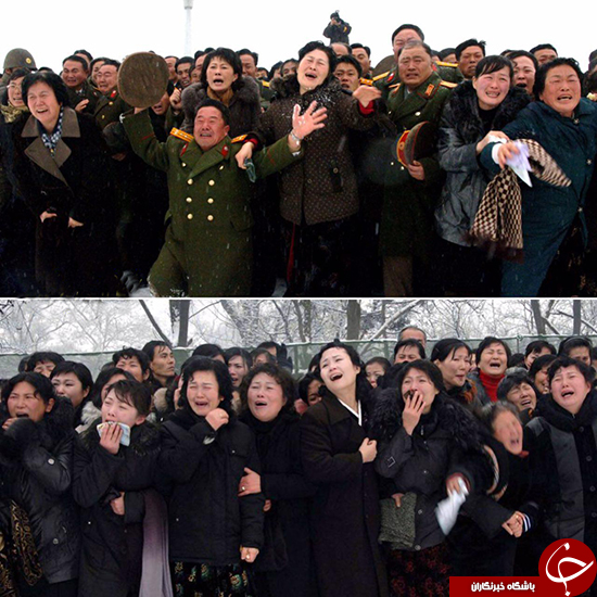 گریه کن ها و اشک ریزهای رهبر کره شمالی!+عکس