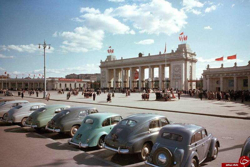عکسی دیدنی از شهر مسکو مربوط به ۶۳ سال پیش