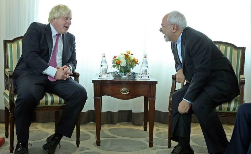خنده‌های ظریف و وزیرخارجه انگلیس در نیویورک+عکس