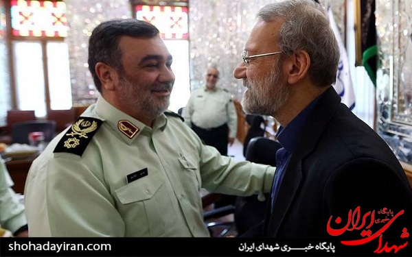 عکس/ دیدار فرمانده نیروی‌انتظامی با لاریجانی