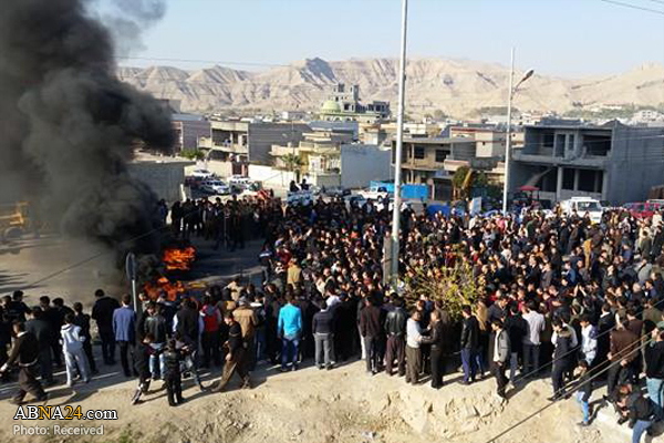 تظاهرات صدها نفر در منطقه کردستان عراق + عکس