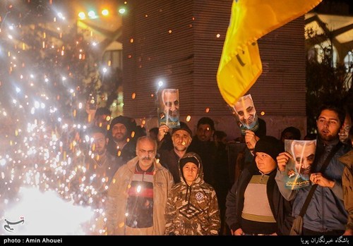 جشن پایان داعش در چهار راه ولی عصر(عج) + عکس