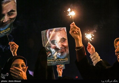 جشن پایان داعش در چهار راه ولی عصر(عج) + عکس