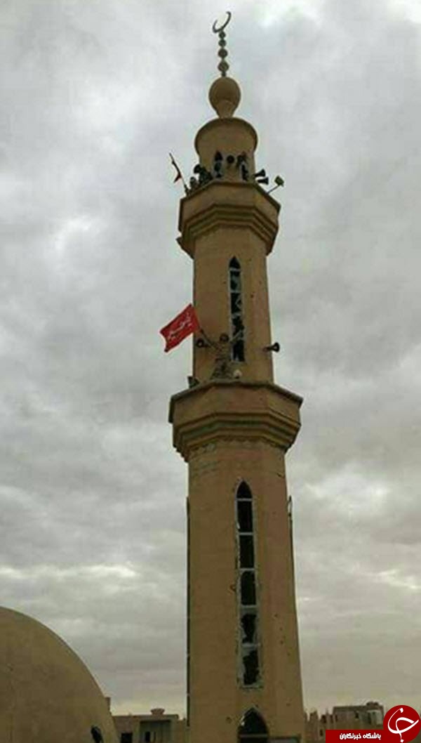 اهتزاز پرچم یاحسین(ع) در آخرین پایگاه داعش + عکس