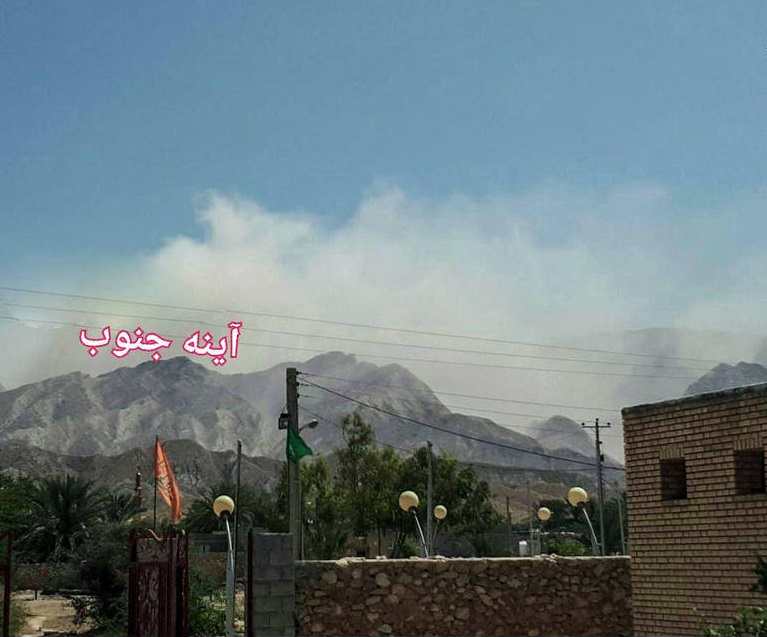 عکس/ ریزش کوه نمک در زلزله امروز بوشهر