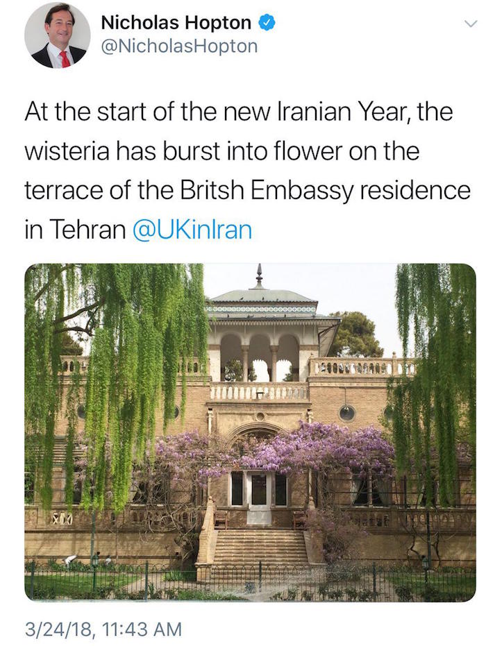ذوق زدگی سفیر انگلیس از سال نو ایرانی + عکس