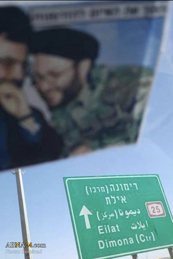 تصویر سید حسن و عماد مغنیه در نزدیکی اسرائیل