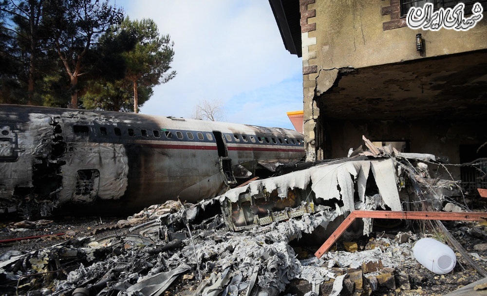 عکس/تصاویر سقوط هواپیما در فرودگاه فتح