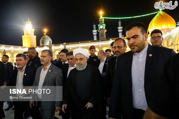 عکس/ حضور روحانی در مسجد کوفه