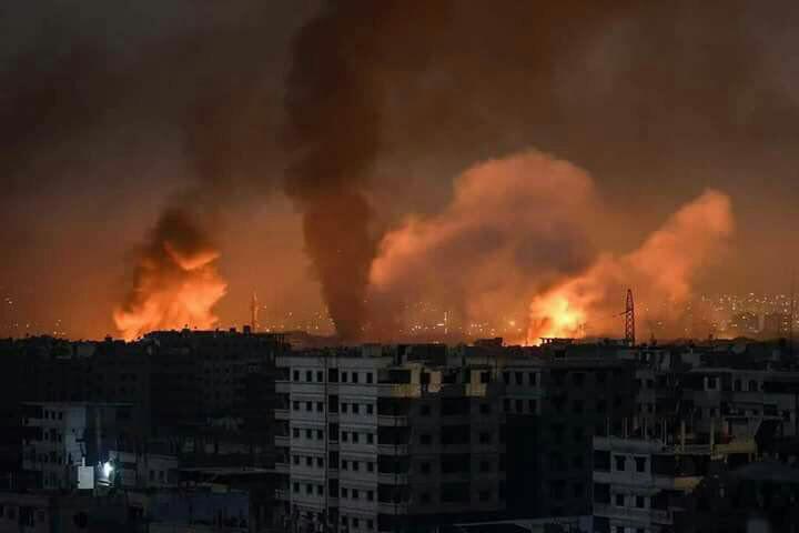 حمله اسرائیل به مراکز نظامی در حلب و حما در سوریه