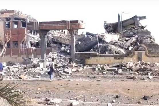 حمله جنگنده های ائتلاف عربی به بانک مرکزی یمن