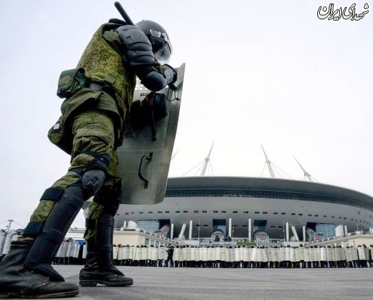 عکس/ تمرین پلیس ضد شورش در آستانه جام جهانی