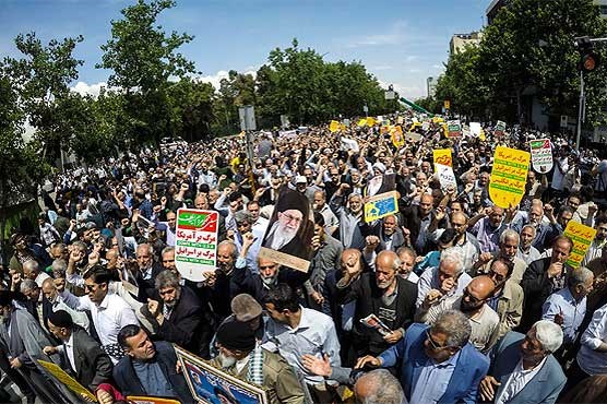 راهپیمایی مردم ایران در پاسخ به عهدشکنی آمریکا/ملّت ایران هیچ اعتمادی به اتحادیه اروپا ندارد