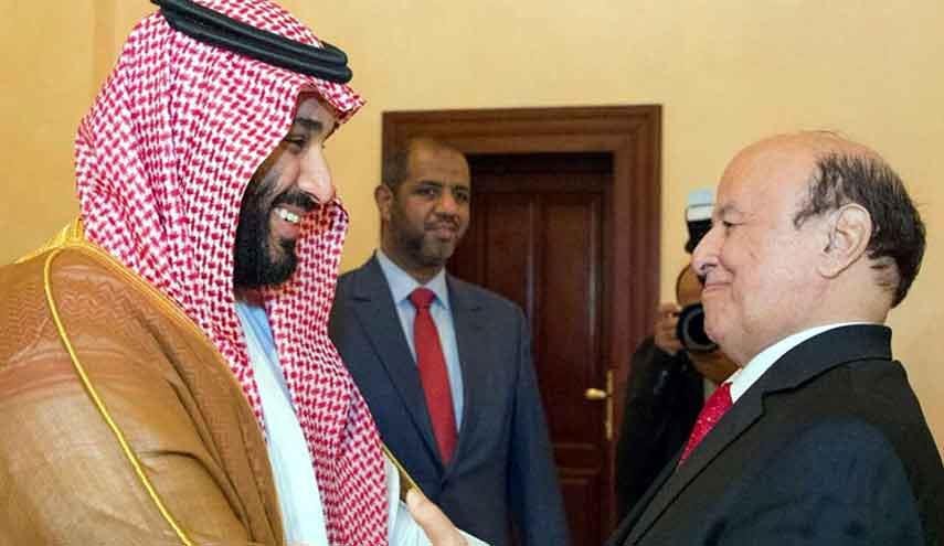 دیدار رئیس جمهور مستعفی یمن با ولیعهد عربستان