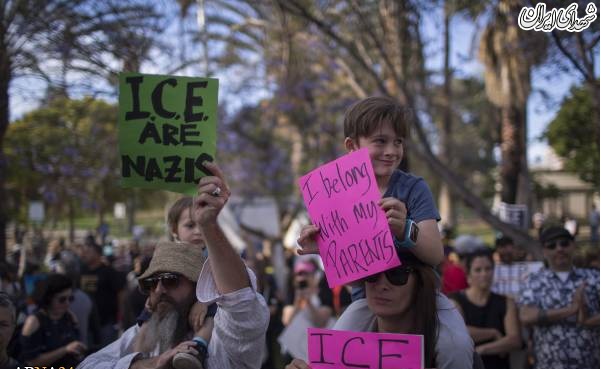 تجمع آمریکایی‌ها علیه سیاست جدید مهاجرتی ترامپ