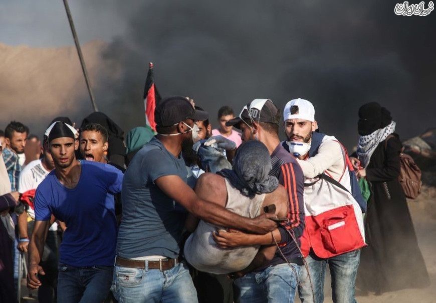 مشارکت هزاران فلسطینی در تظاهرات بازگشت در مرز غزه