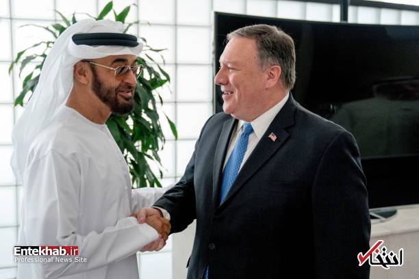 دیدار صمیمی وزیر خارجه آمریکا با مقامات امارات