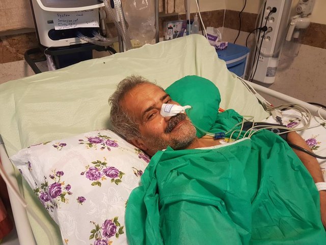 یکی از مدافعان خرمشهر در بیمارستان بستری شد