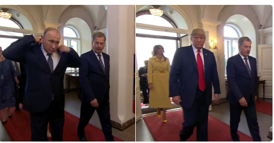 دیدار ترامپ و پوتین در کاخ ریاست‌جمهوری فنلاند + عکس