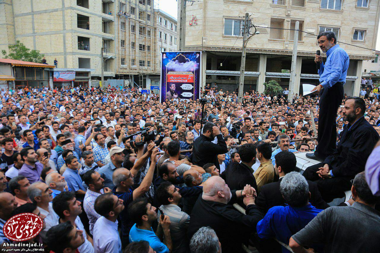 سخنرانی احمدی نژاد در جمع مردم تالش + عکس