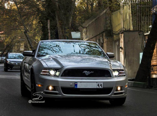 ماشین آمریکایی فورد موستان در خیابانهای تهران! +عکس