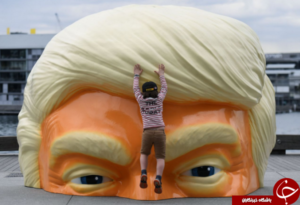 مجسمه غول پیکر دونالد ترامپ در استرالیا + عکس