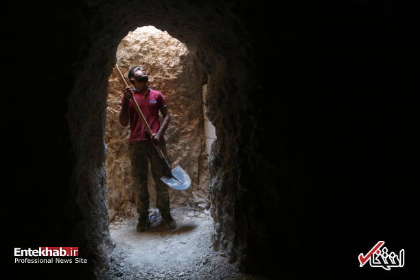 حفر تونل زیرزمینی برای زنده ماندن در ادلب + عکس
