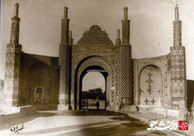 تصویر بسیار قدیمی از دروازه شمیران تهران + عکس