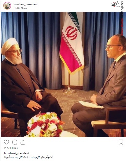 گفتگوی روحانی با شبکه ان بی سی آمریکا + عکس