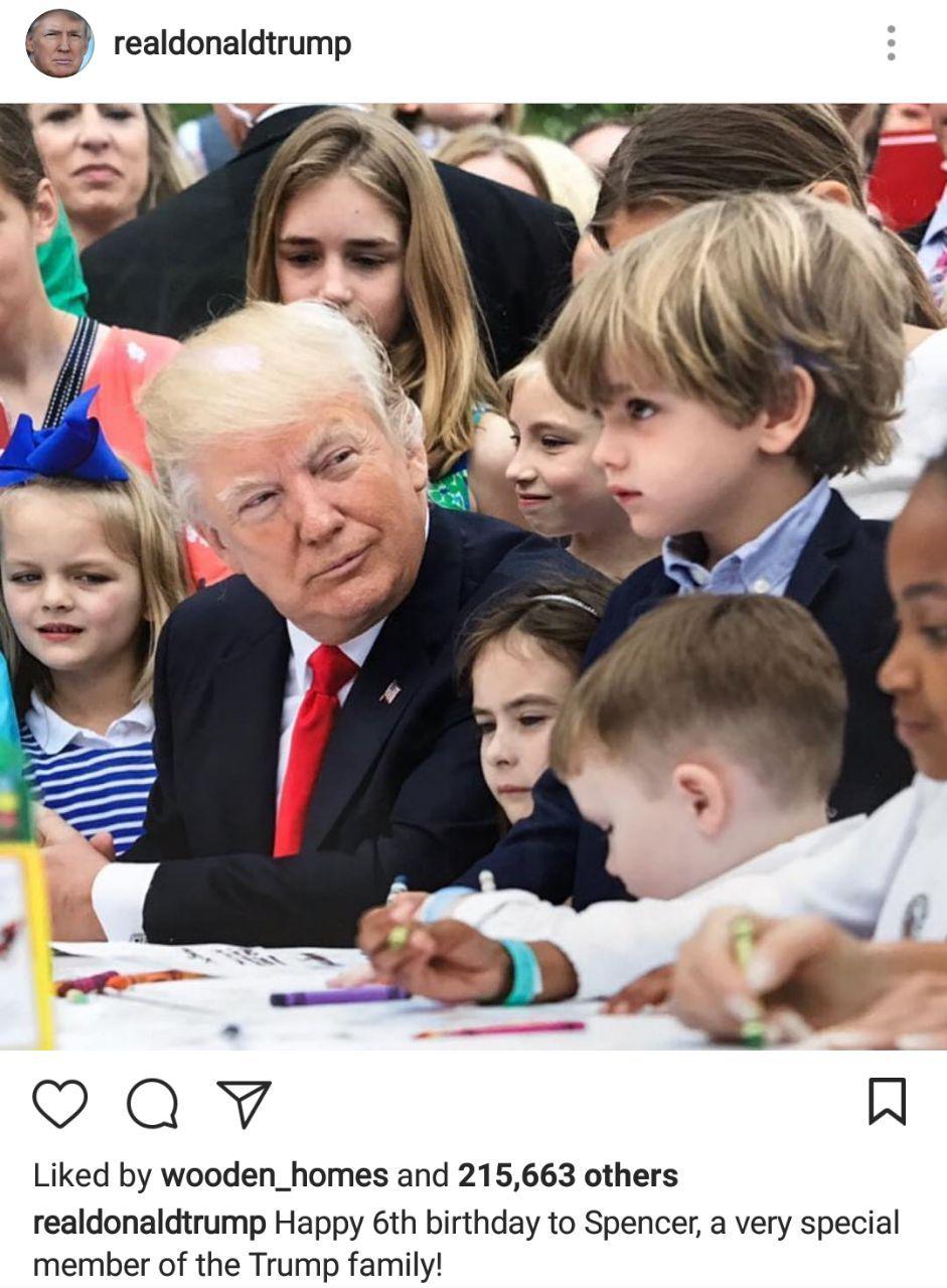 تبریک دونالد ترامپ برای تولد نوه 6 ساله اش + عکس