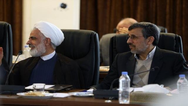 رییسی و قالیباف و احمدی نژاد در جلسه امروز مجمع