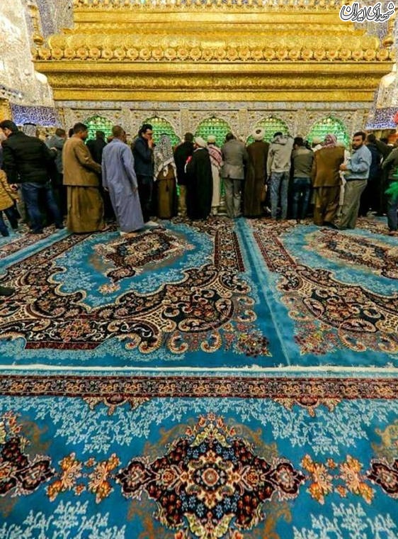 عکس/ «فرش ایرانی» در «حرم امیرالمومنین(ع)»