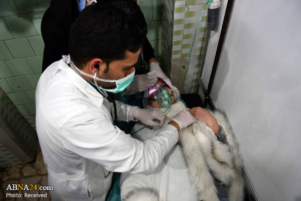 مسمومیت شدید مردم حلب در حملات شیمیایی + عکس