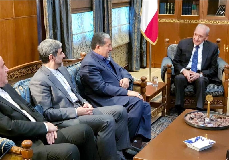 دیدار هیئت پارلمانی ایران با رئیس مجلس لبنان