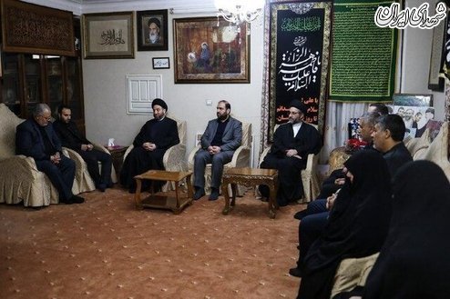 عکس/ حضور عمار حکیم در منزل سردار سلیمانی