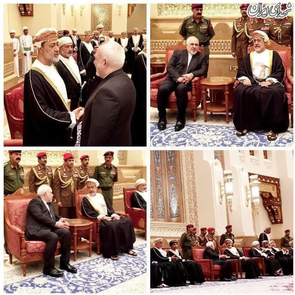 عکس/ دیدار ظریف با پادشاه جدید عمان