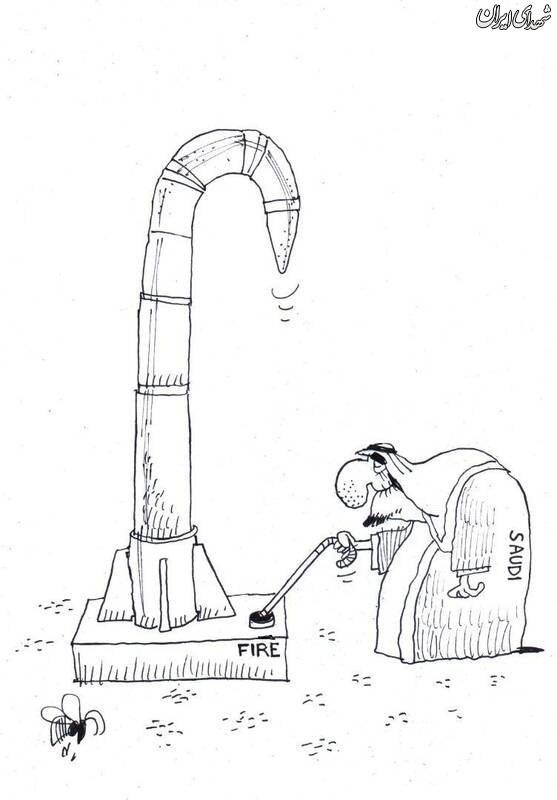 کاریکاتور/ موشک سعودی‌ها با کلاهک هسته‌ای!