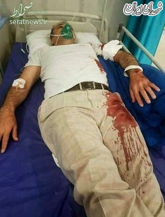 حمله خونین به رئیس شورای شهر بومهن +عکس