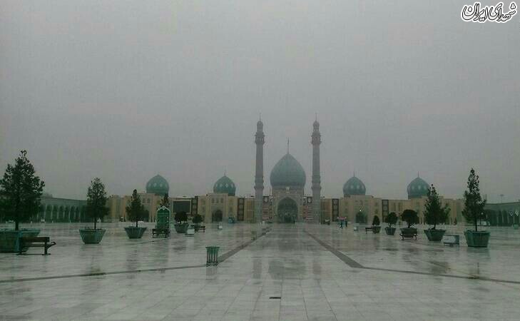 عکس/ مه صبحگاهی در مسجد مقدس جمکران