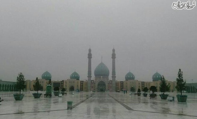 عکس/ مه صبحگاهی در مسجد جمکران