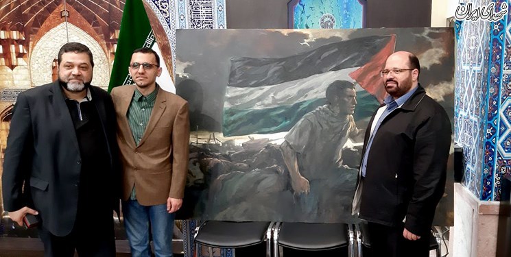 حسن روح‌الامین اثرش با موضوع فلسطین را به جنبش حماس اهدا کرد