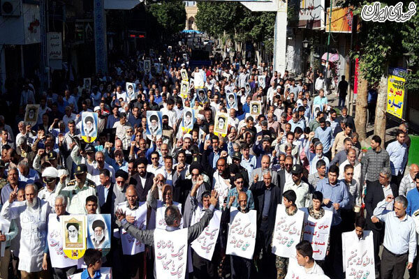 مراسم باشکوه راهپیمایی ۱۵ خرداد در ورامین برگزار شد
